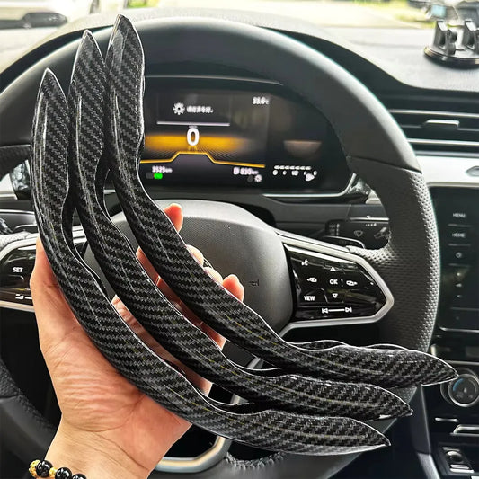 Universal Segmented Carbon Fiber Steering Wheel Cover