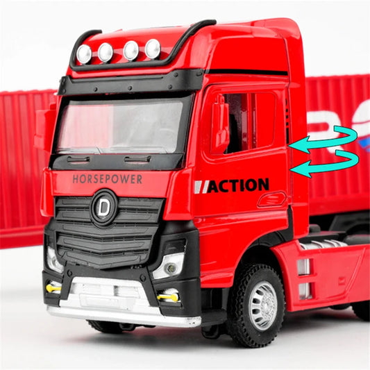🚛 CNTR Express Blue Container Truck – 1:50 Scale Diecast Model
