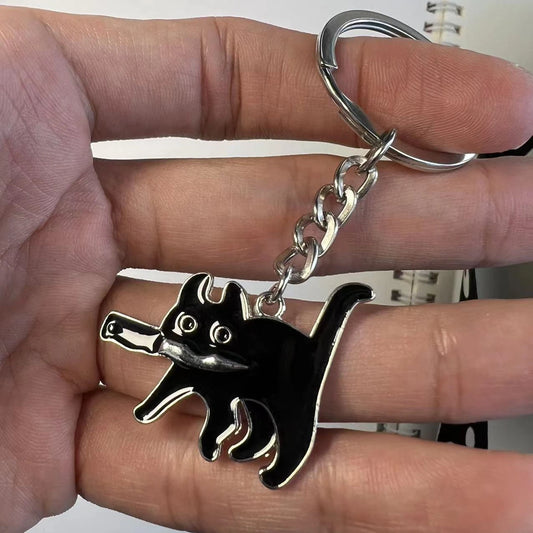 🐾 Cute Black Cat Keychain – Kawaii Style for Cat Lovers! 🖤🐱