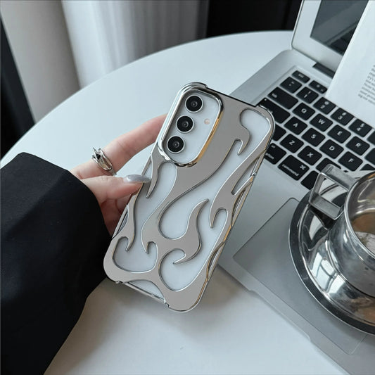 🔥 3D Flame Pattern Phone Case – Slim & Shockproof Style for Samsung