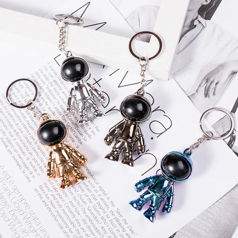 🚀👨🚀 Metallic Astronaut Keychain Collection 👨🚀🚀