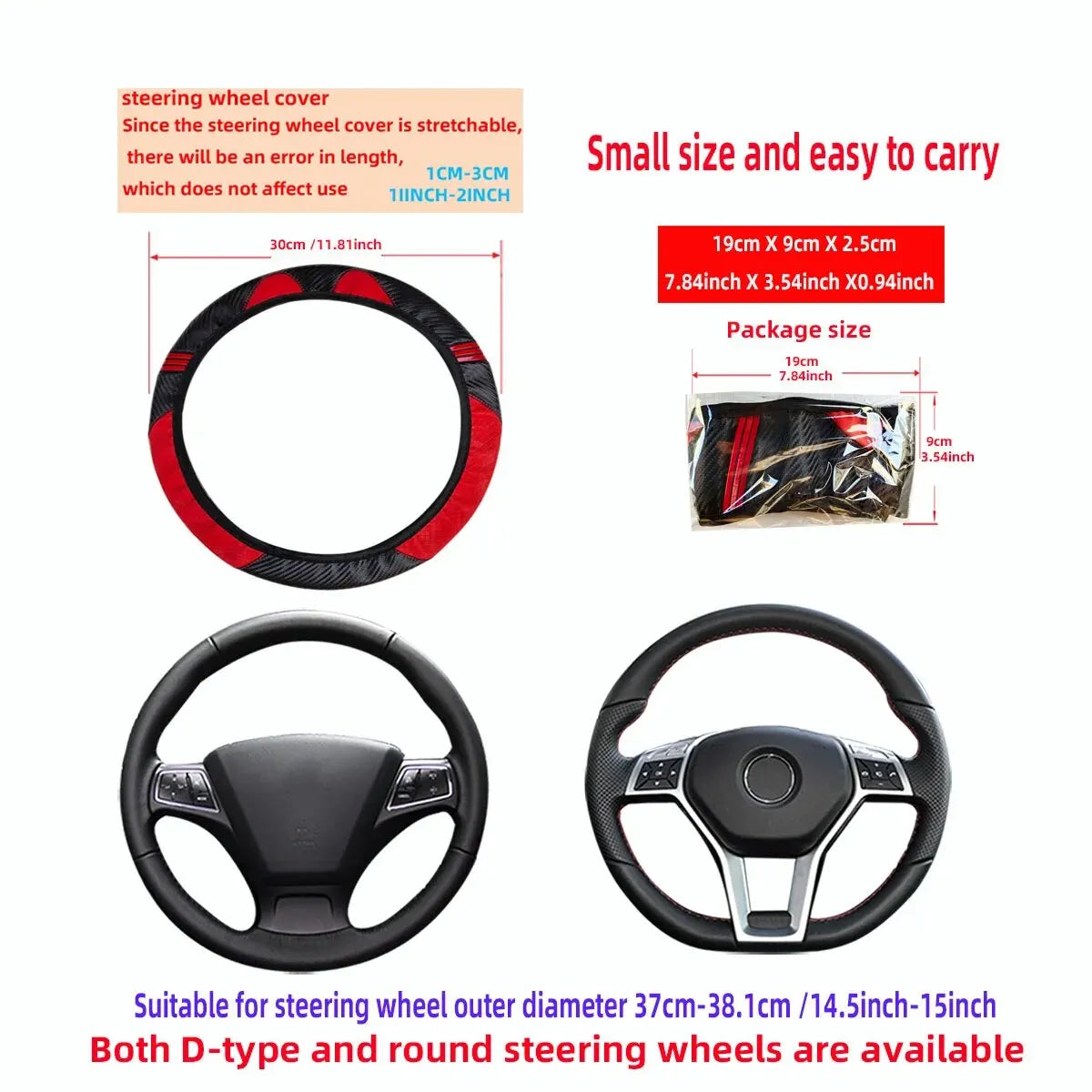 Cute Cartoon Cat Steering Wheel Cover 🐱 | Leather Finish