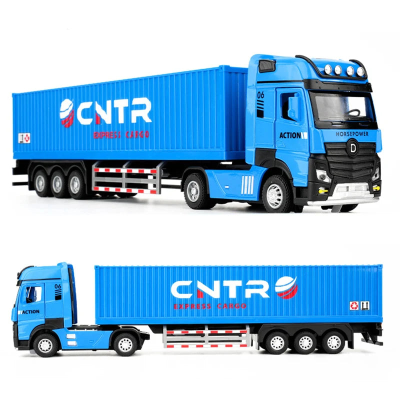 🚛 CNTR Express Blue Container Truck – 1:50 Scale Diecast Model