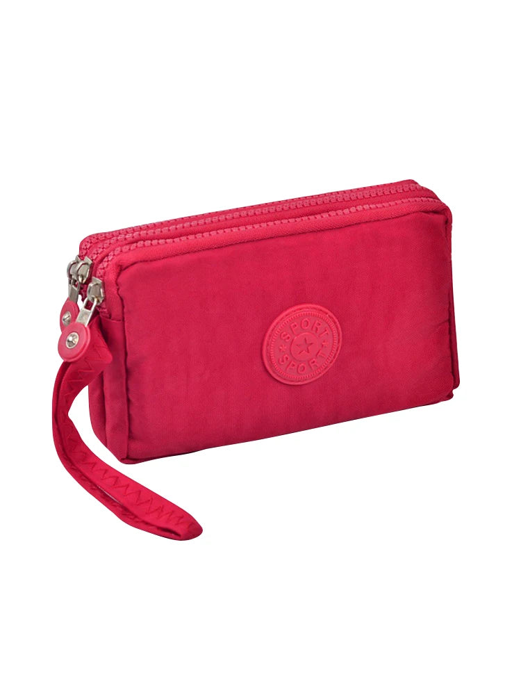 🎨 ColorPop™ Multi-Zip Wallet with Wrist Strap – Versatile & Vibrant!