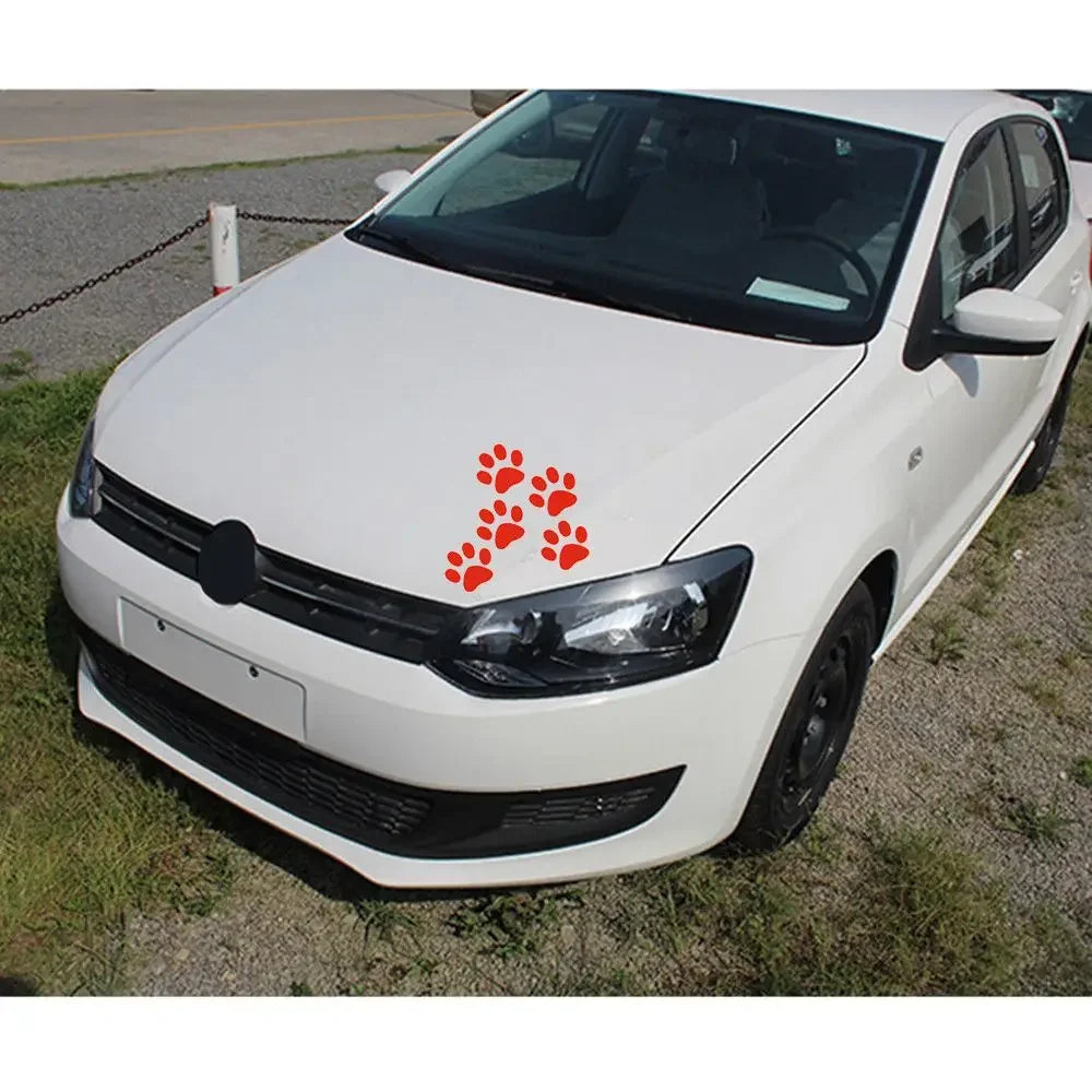 🐾 Cute Paw Print Car Stickers – Pet Lover’s Vinyl Decal Set 🚗
