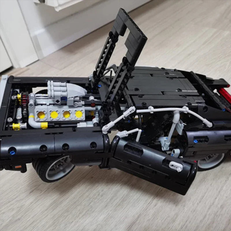 🏎️ 1077PCS Technical Racing Car Building Blocks – High-Difficulty Collector’s Model