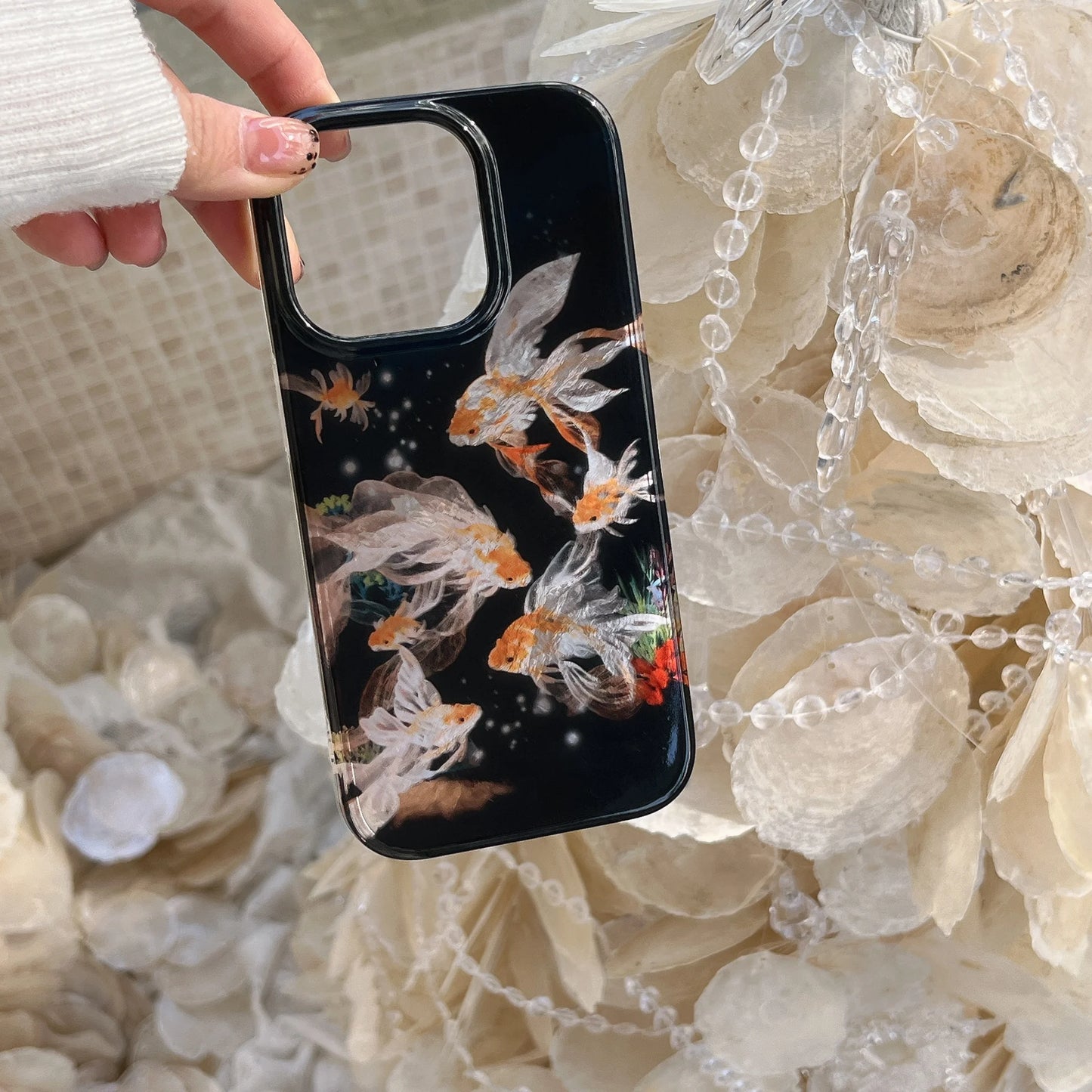 🐟✨ Elegant Koi Fish Phone Case – Art in Motion ✨📱