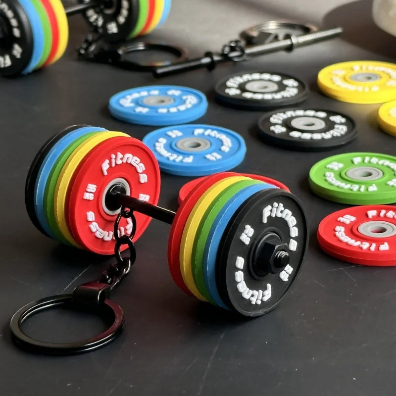💪 DIY Silicone Barbell Keychain – Fitness Accessory for Gym Lovers 🏋️‍♂️