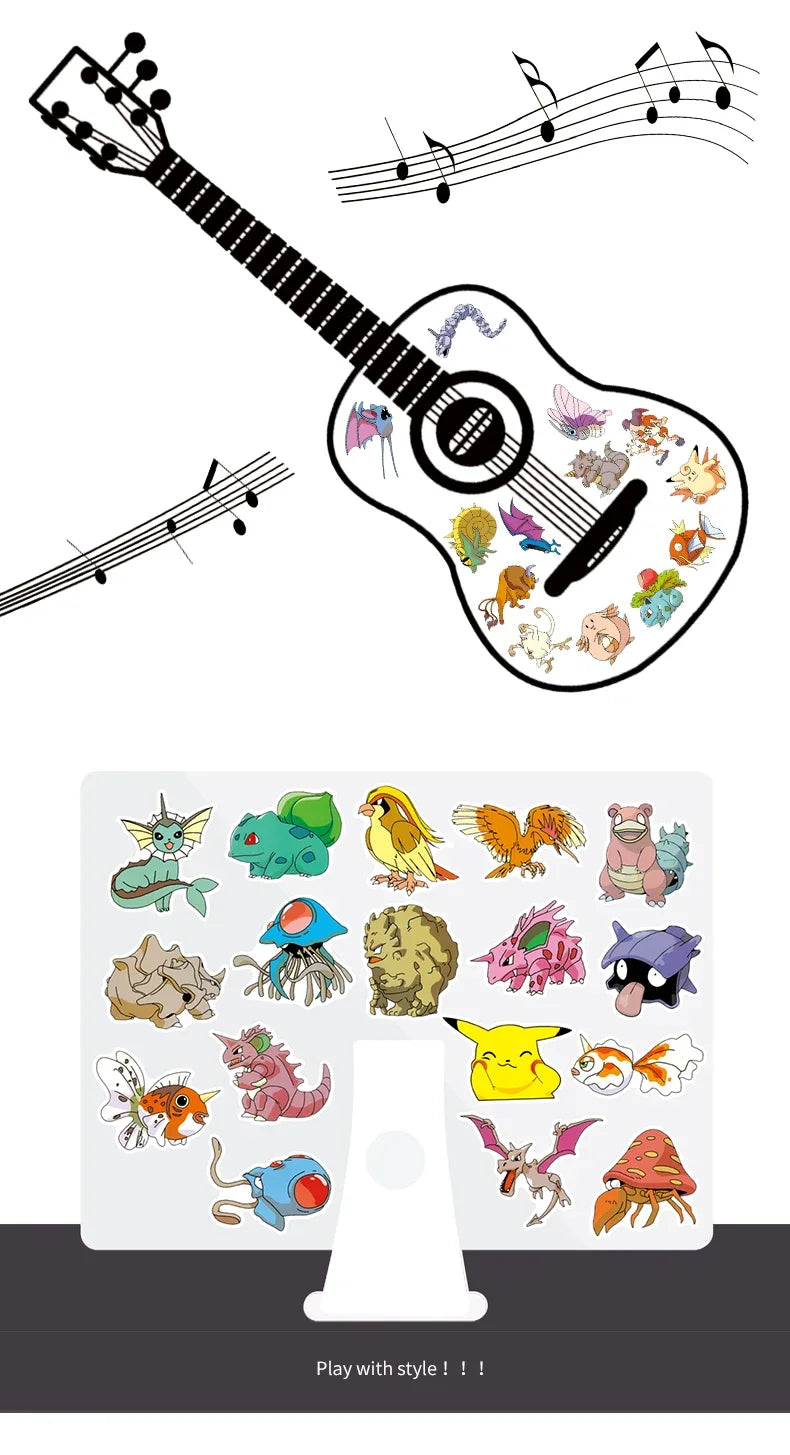 🎉✨ Mega Anime & Gaming Sticker Bundle – 50pcs ✨🎉