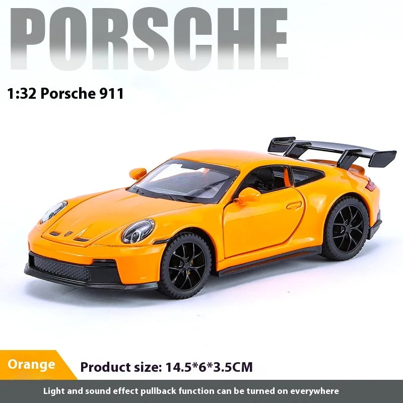 🏁 1:32 Porsche 911 GT3 RS Diecast Alloy Sports Car Model