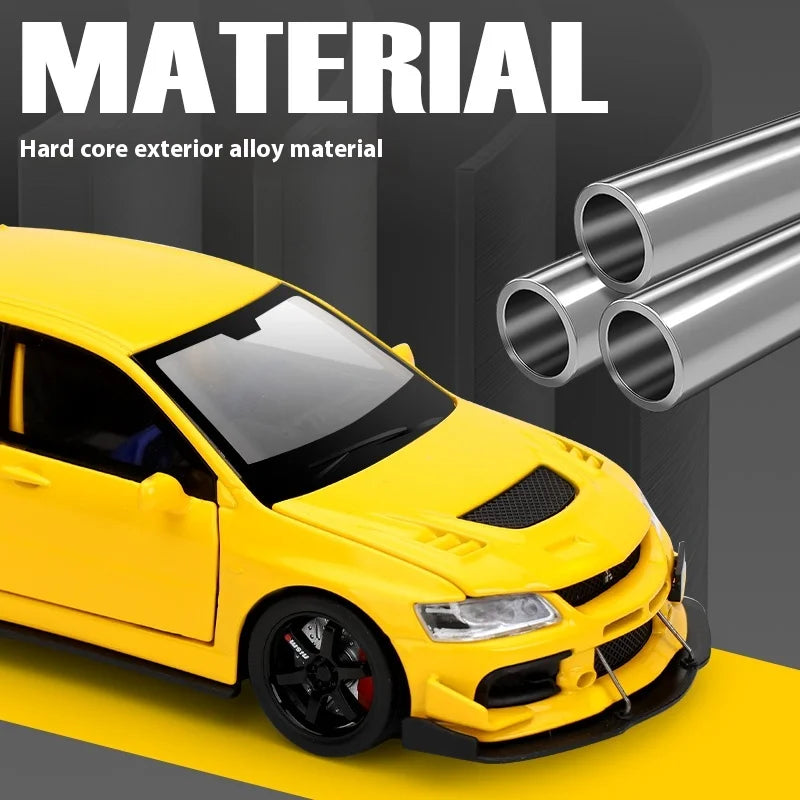 🔥 1:32 Mitsubishi Lancer Evolution IX Diecast Model – Sound & Light