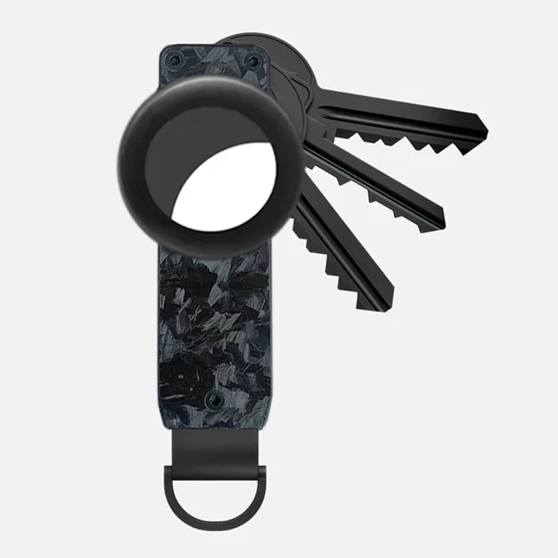 Compact Carbon Fiber Key Holder & Smart Organizer
