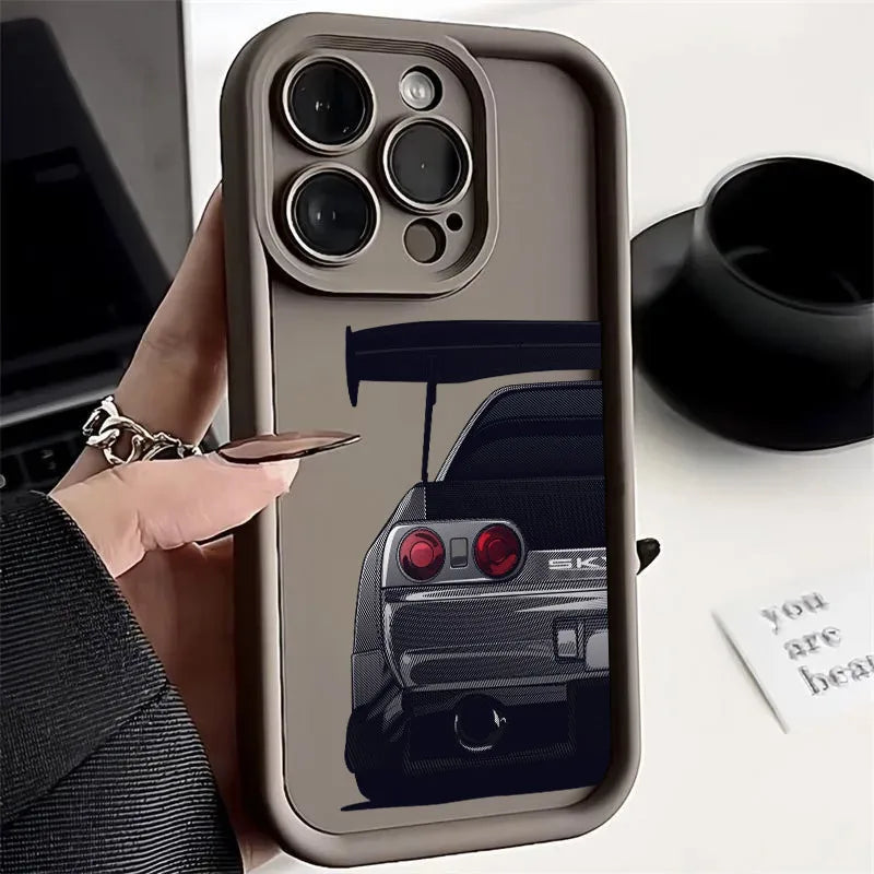 🔥 JDM Car Rear View Soft iPhone Case