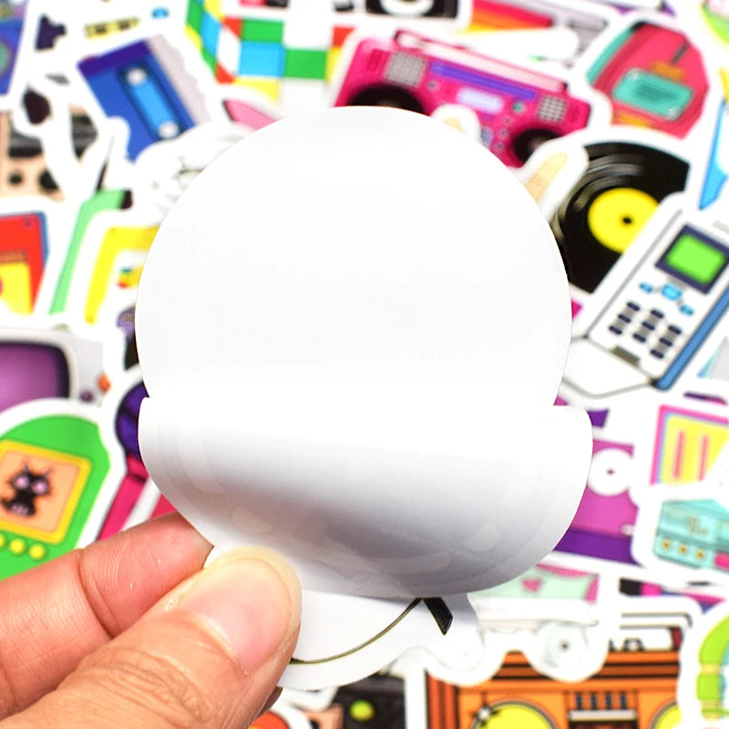 🎉✨ Retro 80s &amp; 90s Sticker Pack – A Blast from the Past! 70pcs ✨🎉 🎁