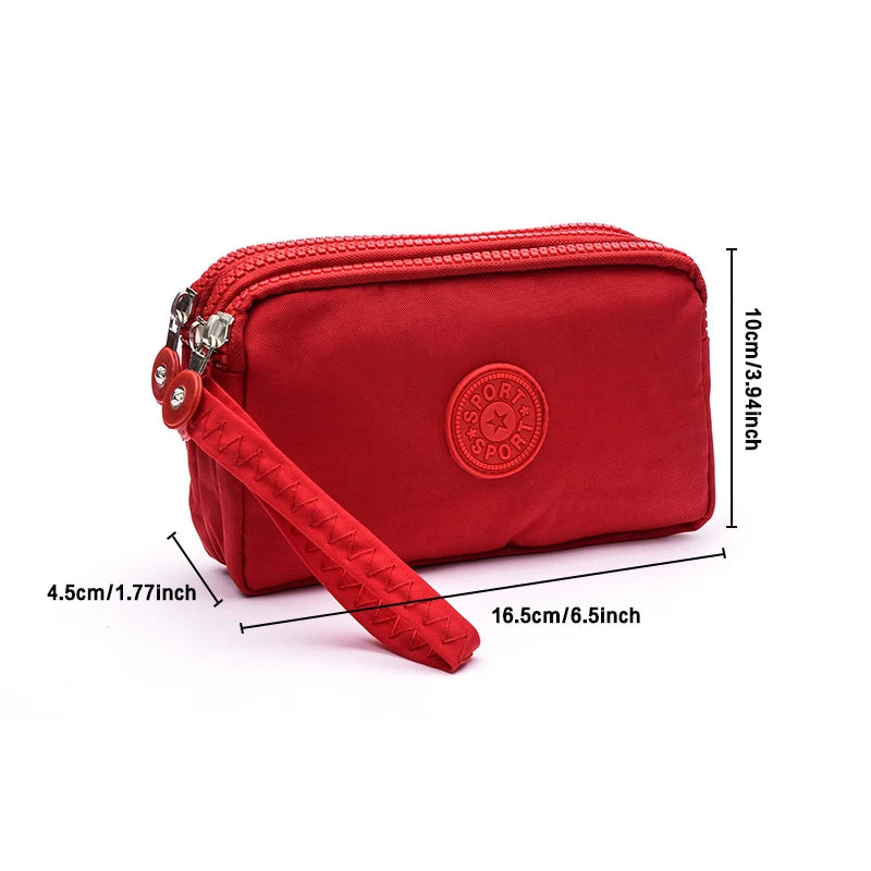 🎨 ColorPop™ Multi-Zip Wallet with Wrist Strap – Versatile & Vibrant!