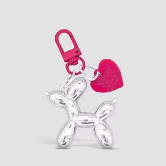 Cute Cartoon Balloon Dog Couple Keychains 🐶🎈 | Fun & Adorable Gift!