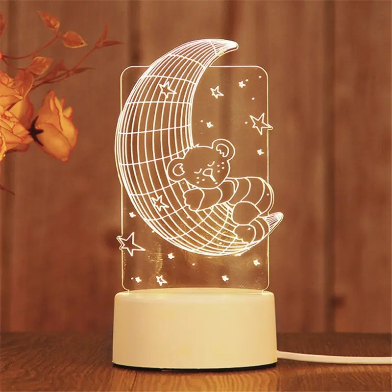 💡 Romantic LED Acrylic Night Light – The Perfect Gift for Any Occasion 🌙