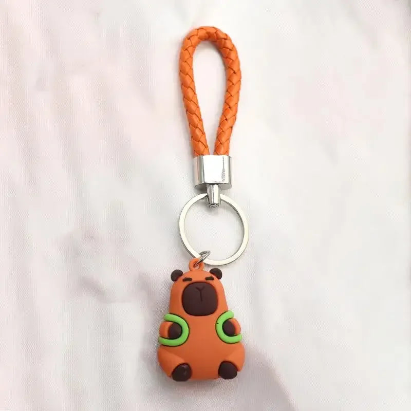 🌟🧸 Cute Capybara Buddy Keychains 🐶🐢🦆🐊