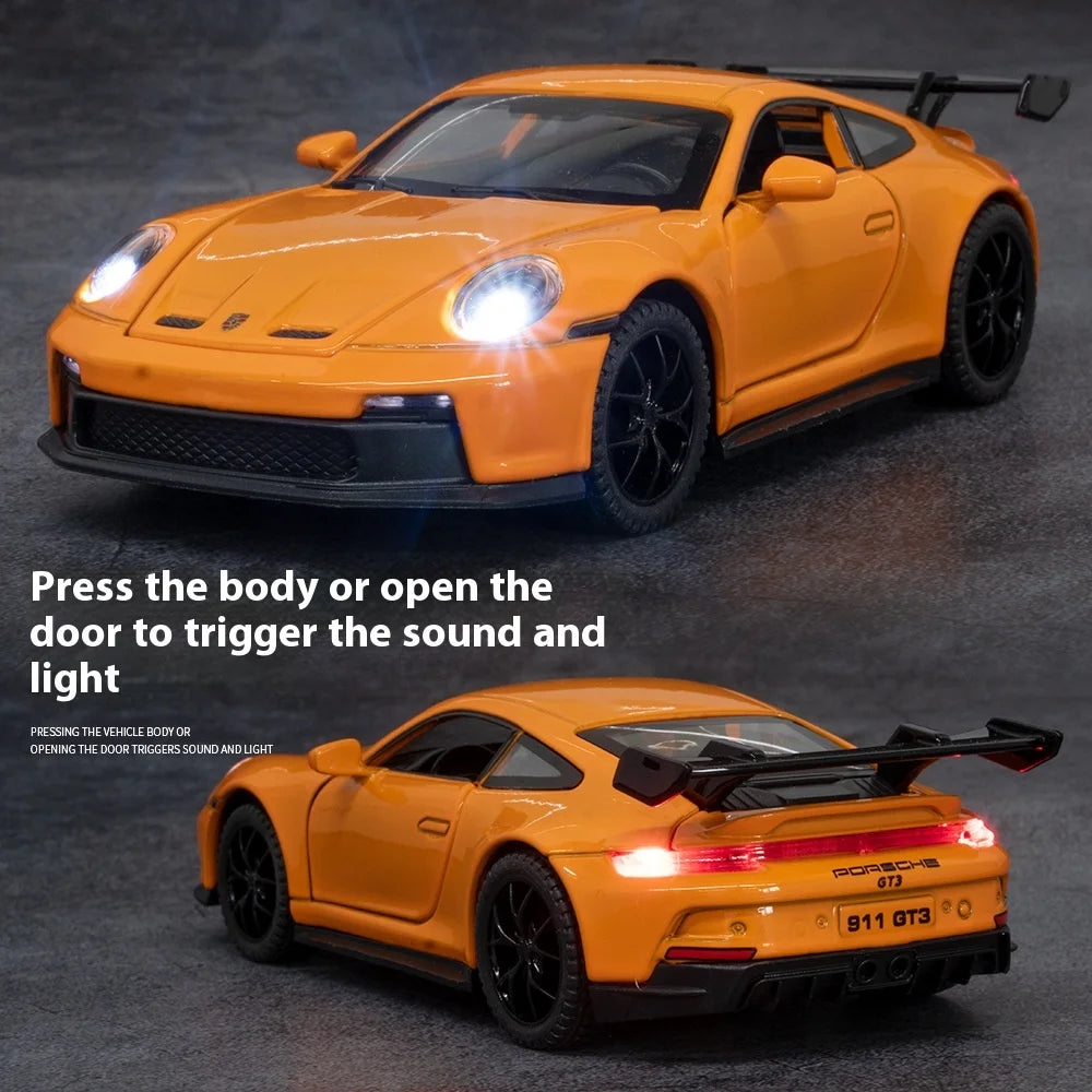 🏁 1:32 Porsche 911 GT3 RS Diecast Alloy Sports Car Model