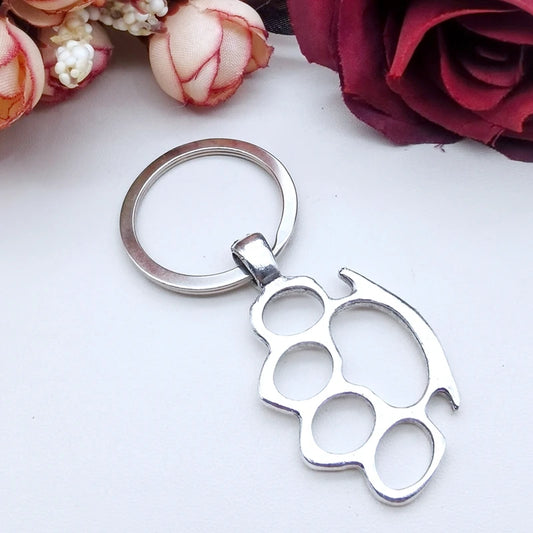 ⚡🔗 Mini Metal Knuckle Keychain 💎✨