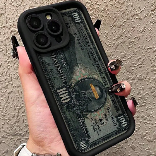 Dollar Bill Graphic iPhone Case - Silicone Shockproof Cover