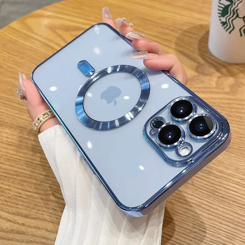 🛡️ Luxury Chrome Edge MagSafe Case – Premium Protection & Shine for iPhone