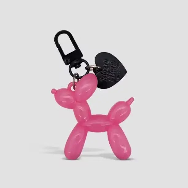 Cute Cartoon Balloon Dog Couple Keychains 🐶🎈 | Fun & Adorable Gift!