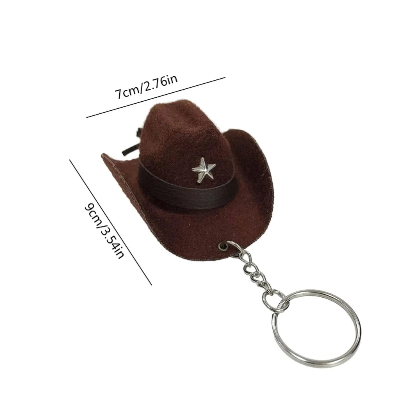 🤠 Cowboy Hat Keychain – Wild West Style Accessory 🌵