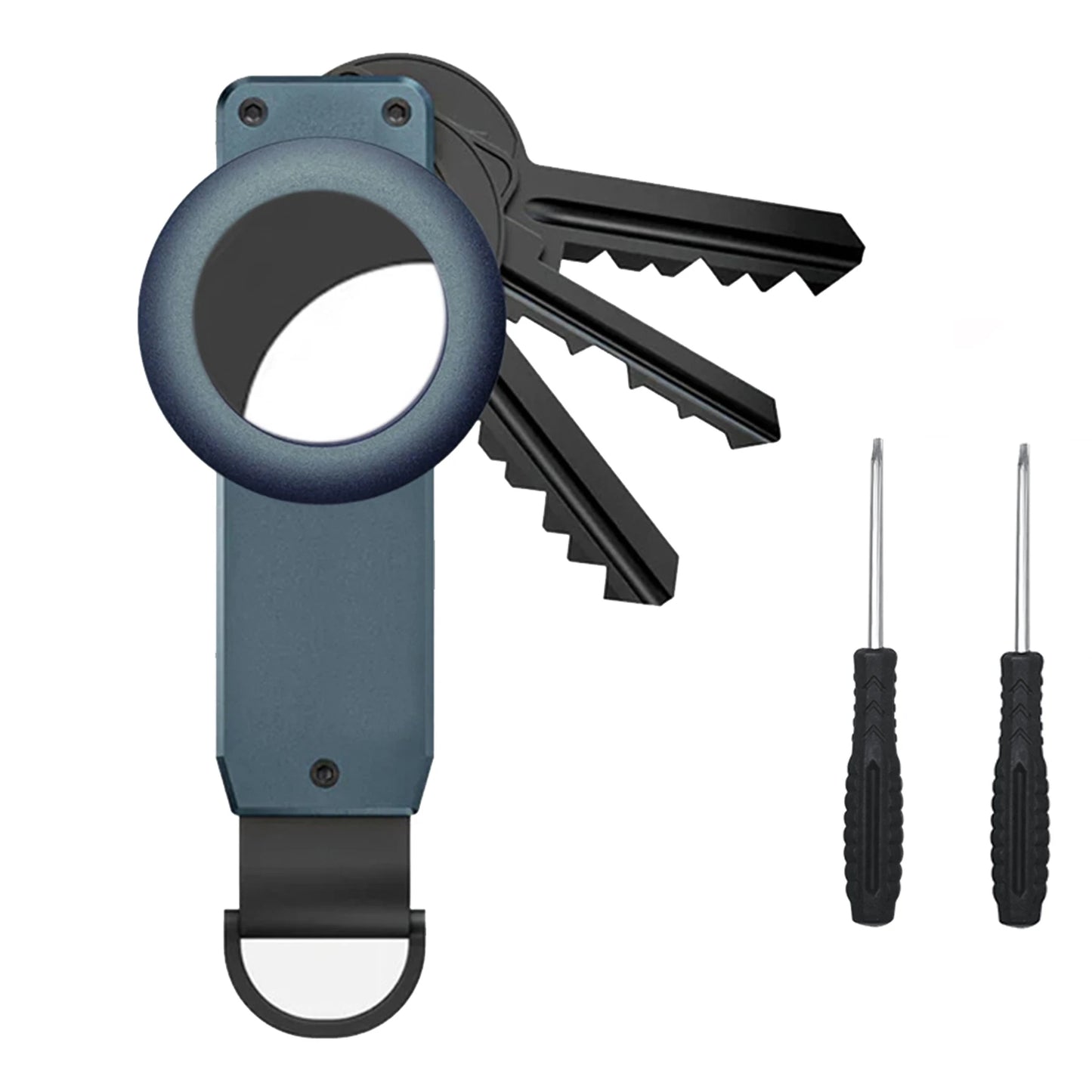Compact Carbon Fiber Key Holder & Smart Organizer