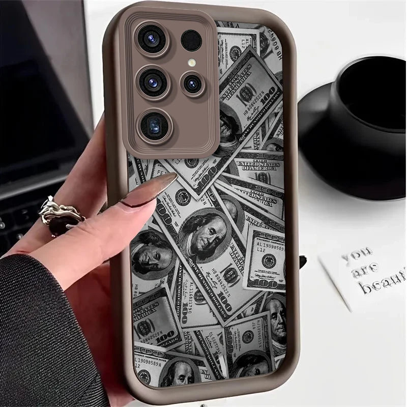 💵 Dollar Banknote Case – Stylish Wallet Cover for Samsung Galaxy
