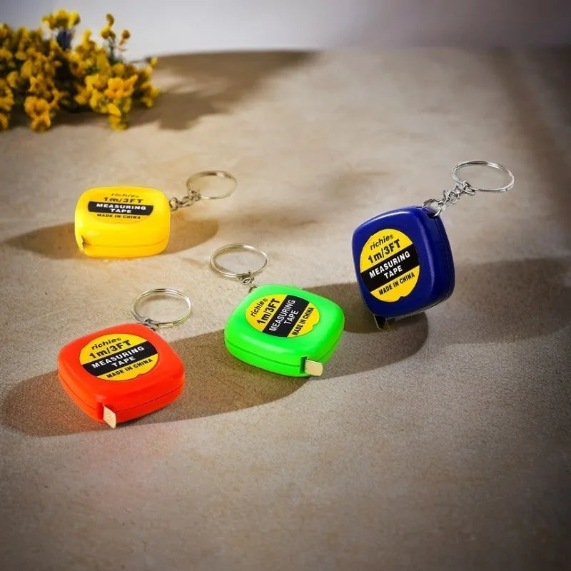 📏 Mini Tape Measure Keychain – Dual Side Metric & Inch 🎯