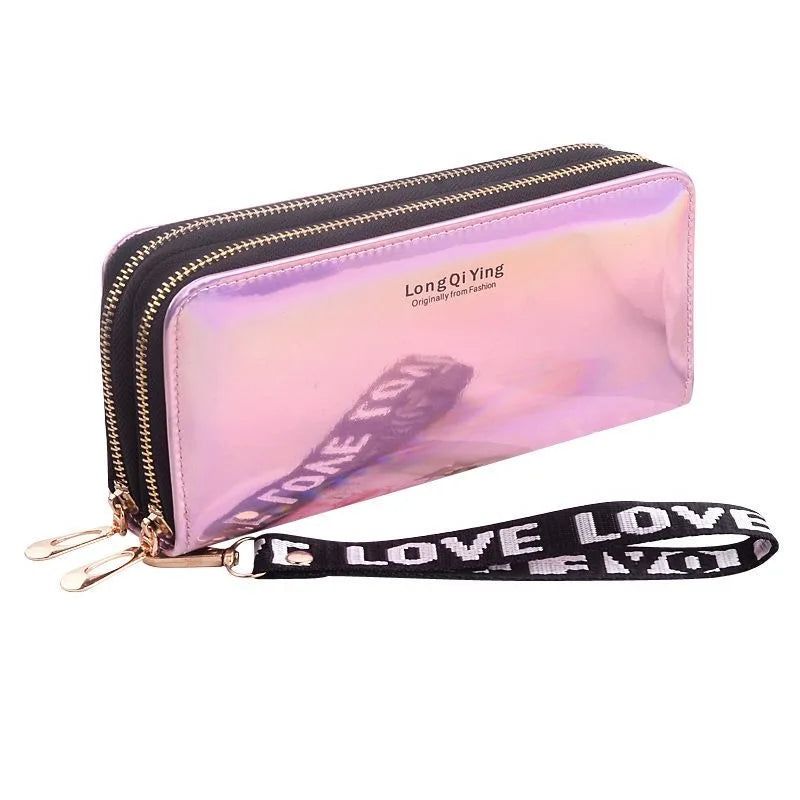 🌸 Elegant Long Zipper Clutch Wallet for Women