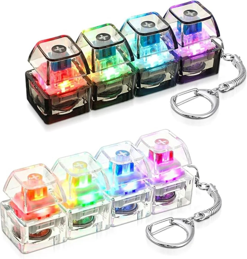 LED Light-Up Keyboard Switch Fidget Keychain