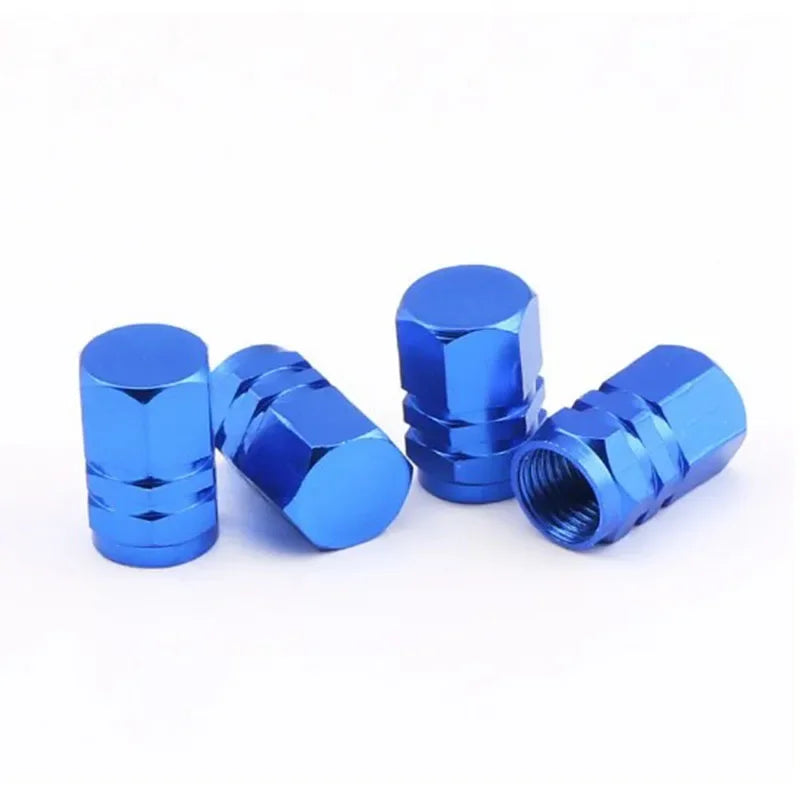 Premium Anodized Aluminum Tire Valve Stem Caps (4-Pack)