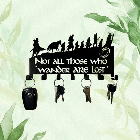 🖼️ Decorative Metal Key Holder – Wall-Mounted Iron Art for Your Home!
