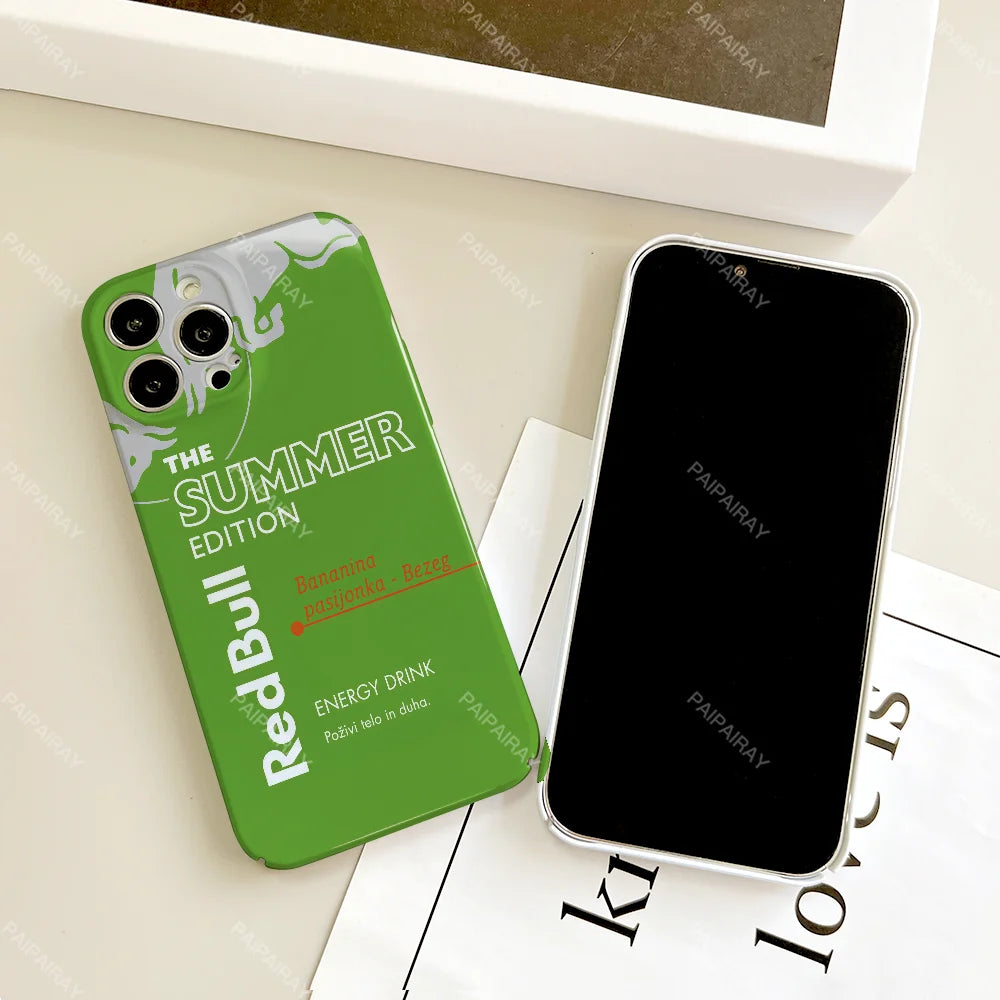 📱 Red Bull Summer Edition iPhone Case – Banana & Blueberry Vibes 🍌🫐