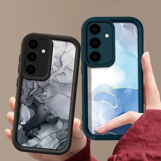 🌀 Marble Pattern Case – Elegant TPU Cover for Samsung Galaxy
