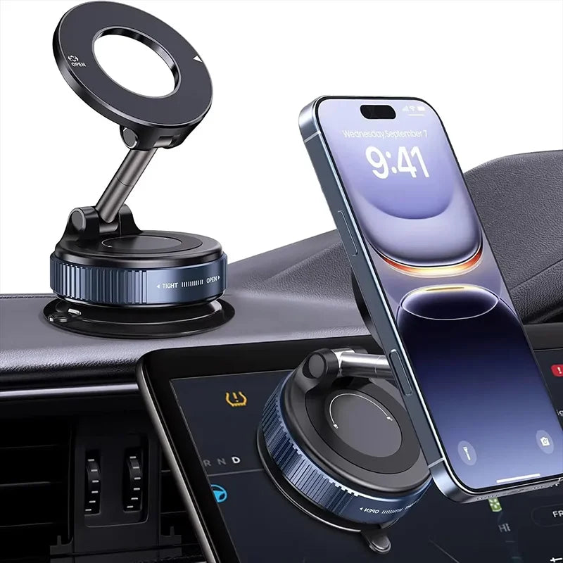Magnetic Vacuum Suction Phone Holder for Car & Desk