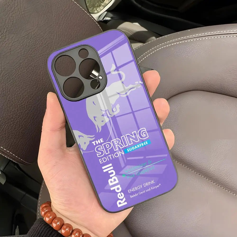Red Bull Themed iPhone Cases 🐂💥 – Summer & Spring Editions!