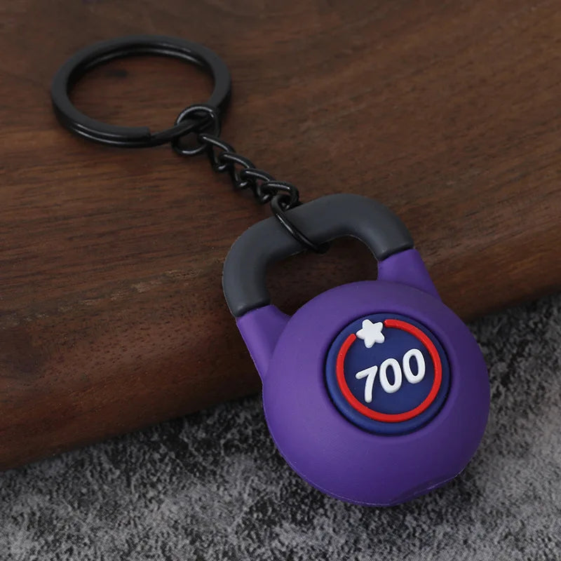 Gym Keychain Collection – Kettlebell, Dumbbell & Weight Plate Keychains