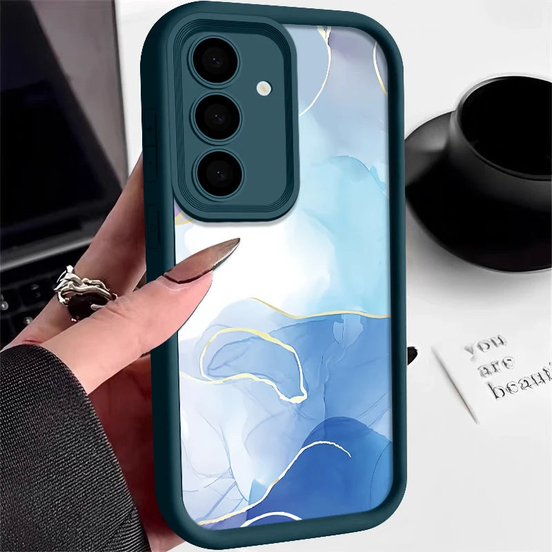🌀 Marble Pattern Case – Elegant TPU Cover for Samsung Galaxy