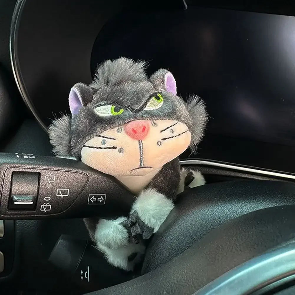 Cute Plush Bear & Character Car Dashboard Steering Lever Decor