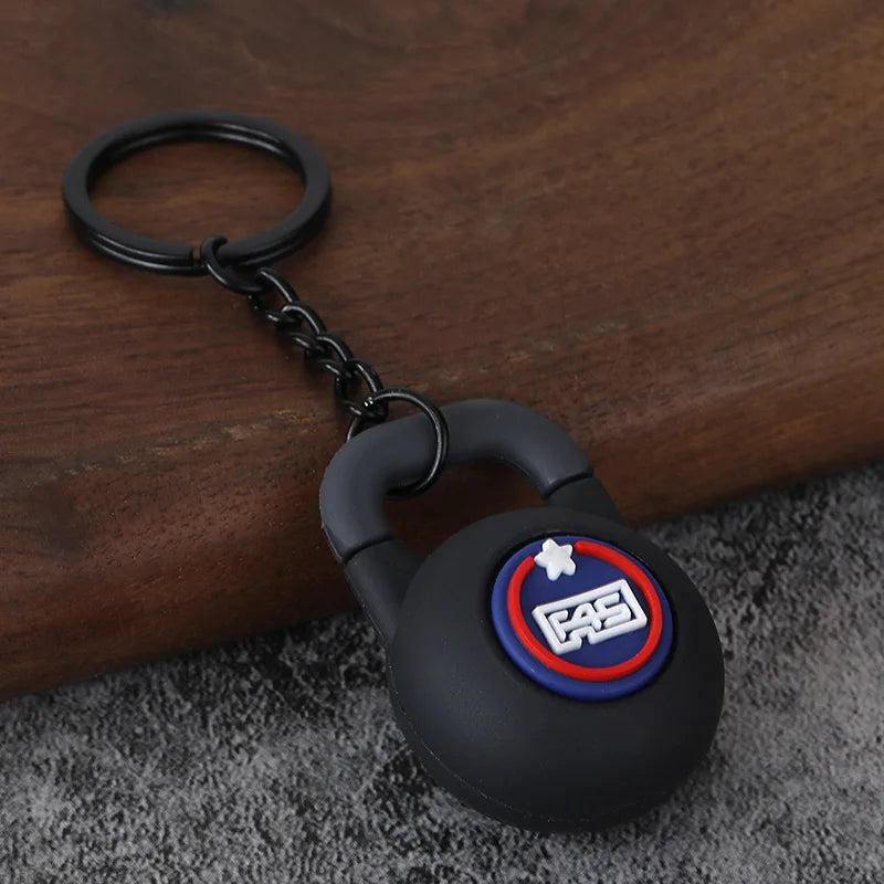 Gym Keychain Collection – Kettlebell, Dumbbell & Weight Plate Keychains