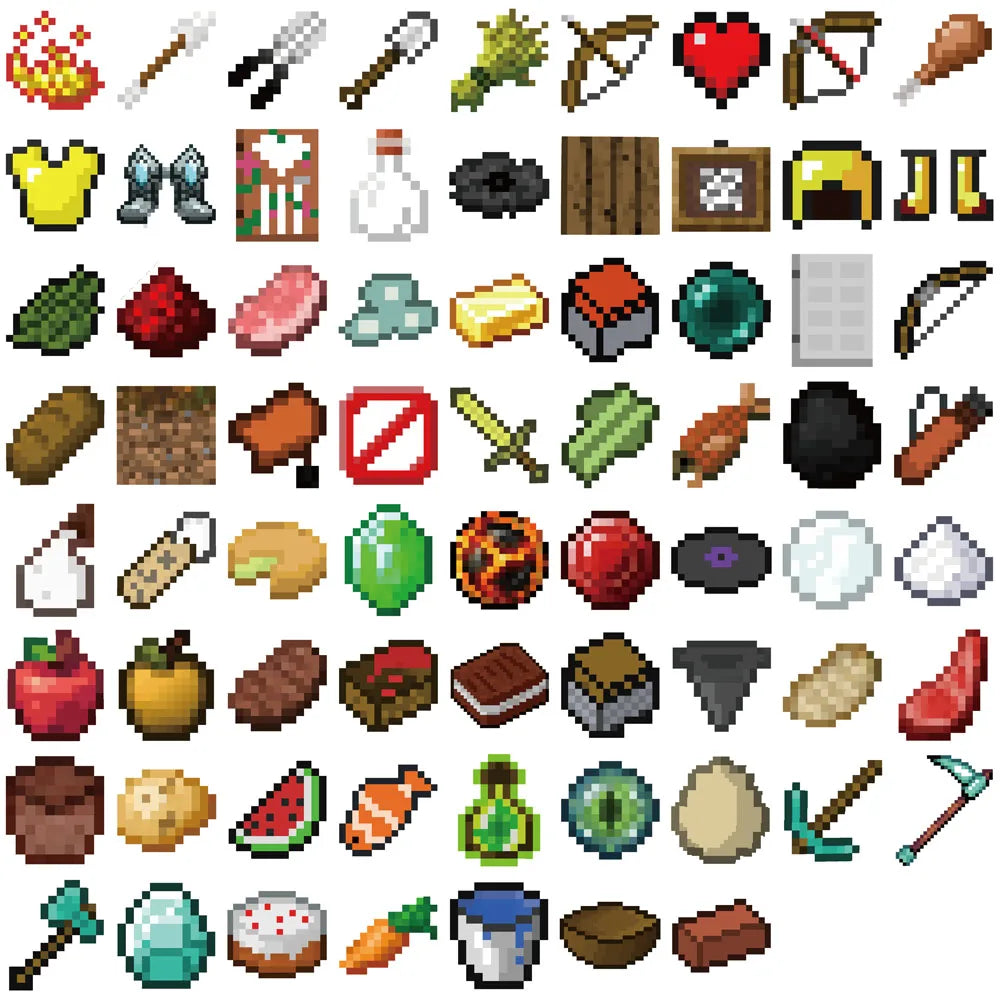 🎮✨ PixelCraft Sticker Pack 🧩🪄