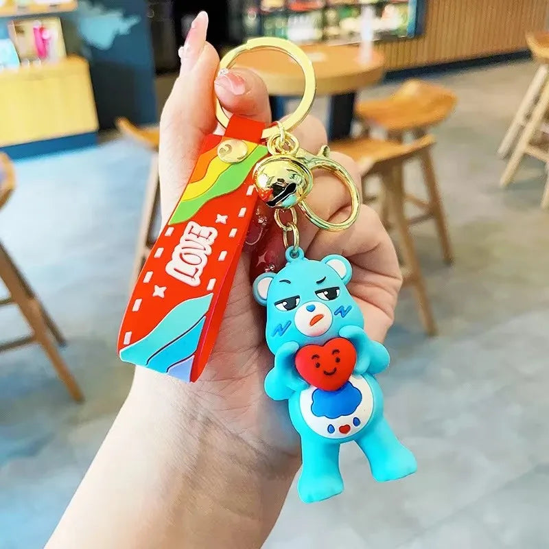 🐻 Colorful Bear Keychain Duo – Cute & Cheerful Accessory! 🌈