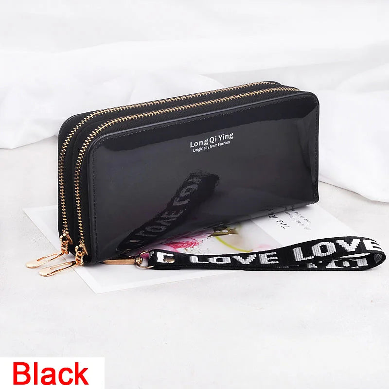 🌸 Elegant Long Zipper Clutch Wallet for Women