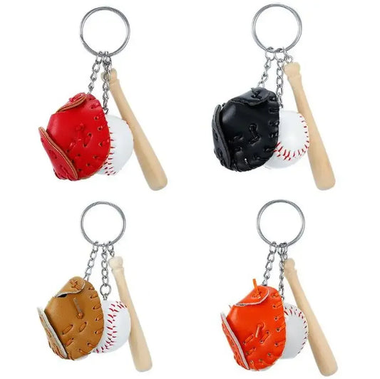 🧤⚾🎸 Creative Baseball & Guitar Keychain – Multi-Tool Keyring Gift