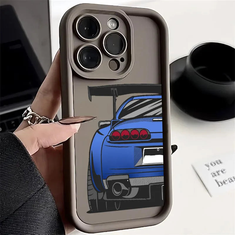 🔥 JDM Car Rear View Soft iPhone Case