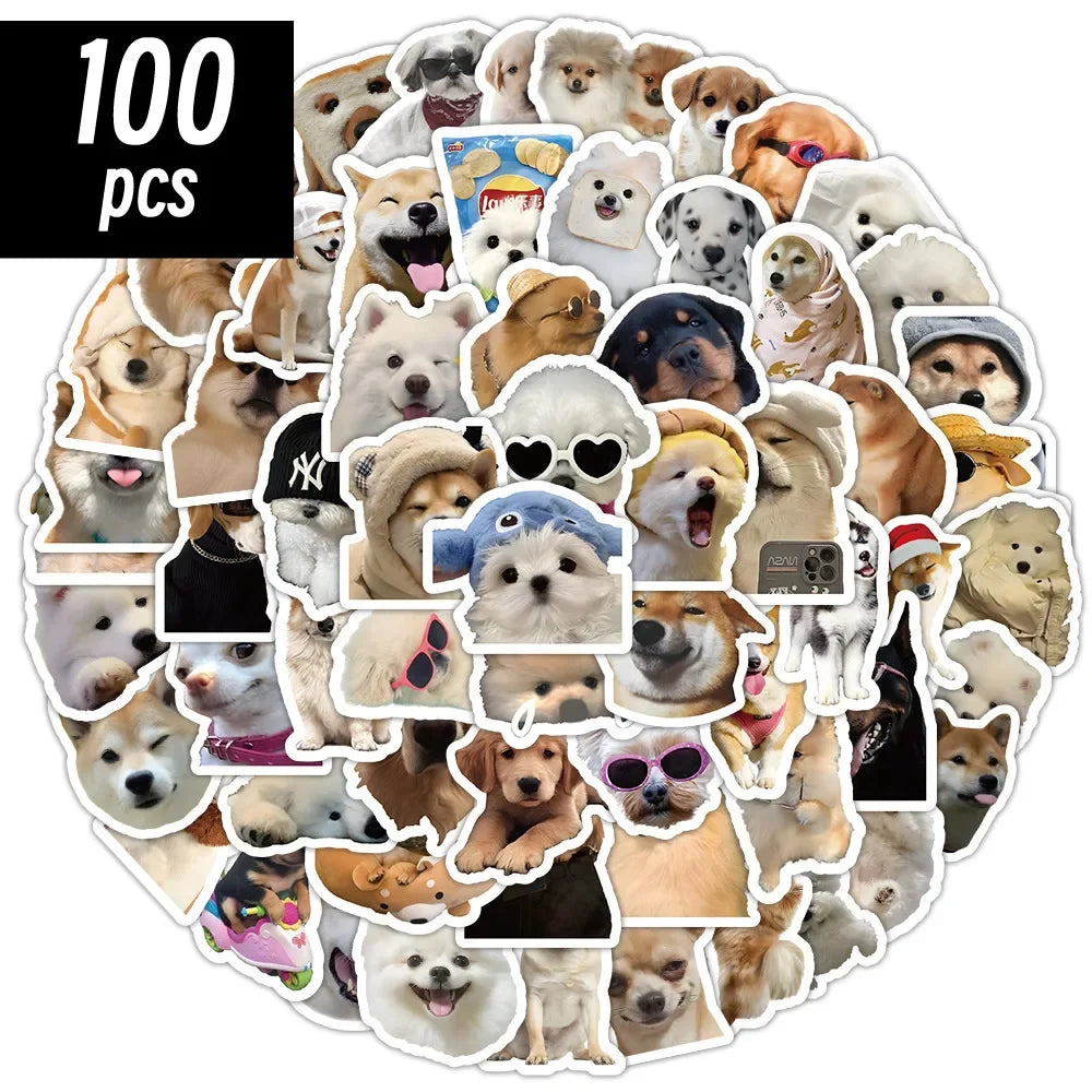 🐾 Cute Dog Sticker Pack – 10/50/100pcs of Pure Pup Joy! 🐶✨