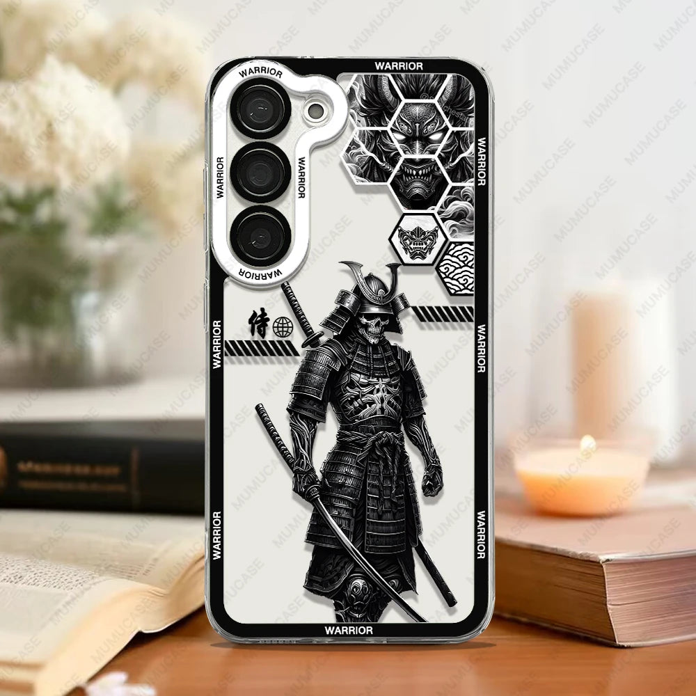 Samurai Spirit – Soft TPU Phone Case with Japanese Art for Samsung
